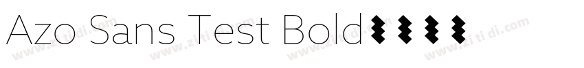 Azo Sans Test Bold字体转换